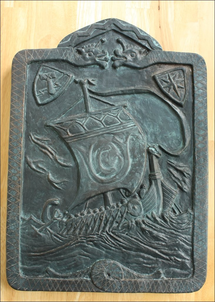 Norse plaque inspired by an old fireback