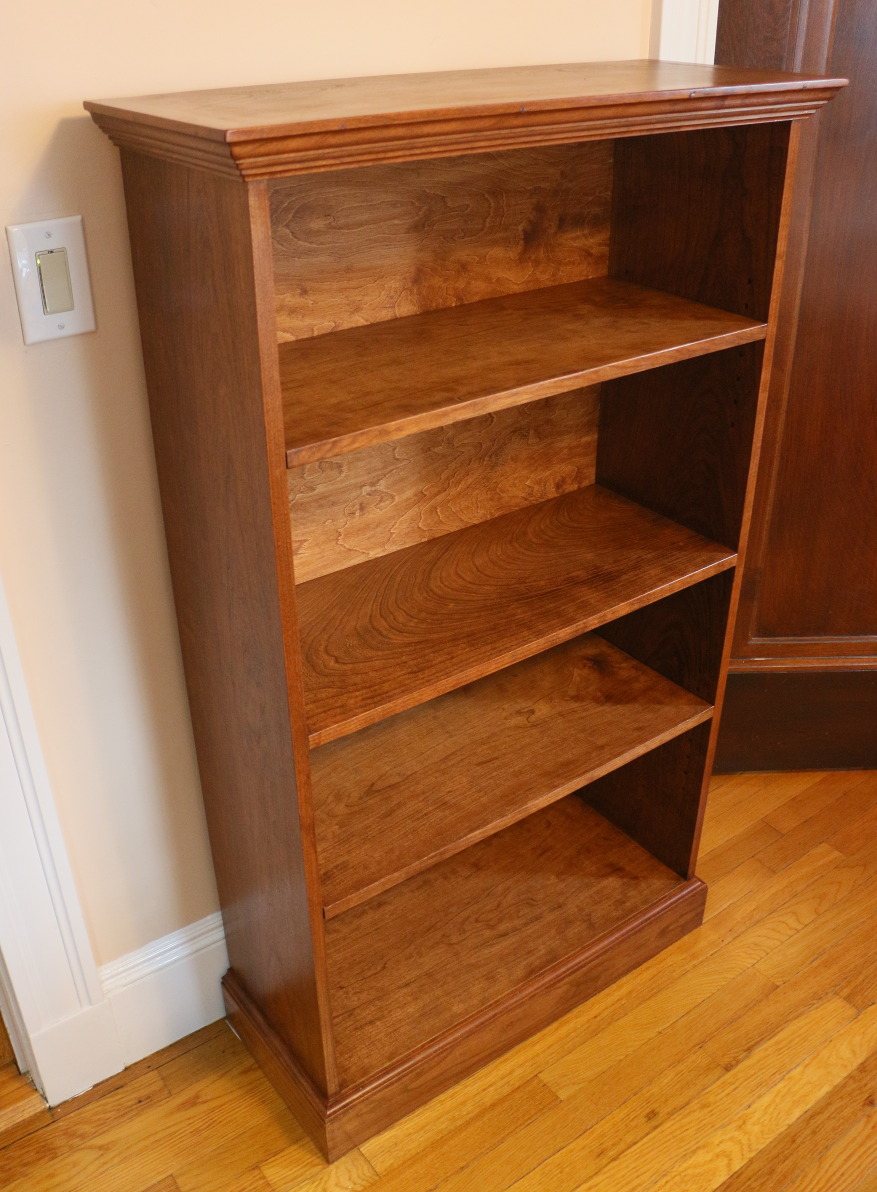 Cherry wood bookcase